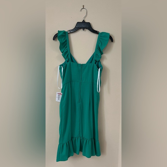 B. Darlin Kelly Green Dress Size 7/8 - Picture 4 of 10